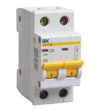Автоматичний вимикач IEK ВА47-29M 2p 16А тип C 4,5кА (MVA21-2-016-C)