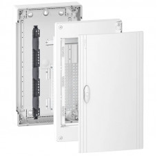 Мультимедийный щит навесной Schneider Electric Pragma 3 ряда 13 модулей Белая дверь (PRA313SU)