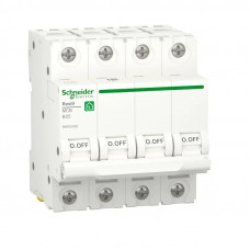 Автоматичний вимикач Schneider Electric Resi9 6kA 4P 25A тип В (R9F02425)