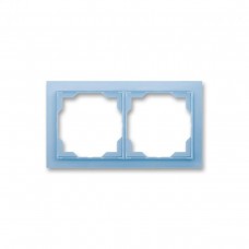 Двупостовая рамка ABB Neo Белый/Синий (3901M-A00120 41)