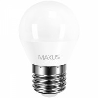 Светодиодная лампа MAXUS G45 F 4W теплый свет 3000K 220V E27 (1-LED-549)