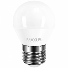 Светодиодная лампа MAXUS G45 F 4W теплый свет 3000K 220V E27 (1-LED-549)
