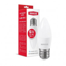 Лампа светодиодная Maxus C37 5W 4100K 220V E27 (1-LED-738)