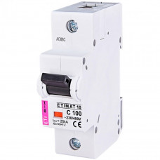 Автоматический выключатель ETI ETIMAT 10 1p 100А тип C 20кА (2131732)