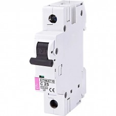 Автоматичний вимикач ETI ETIMAT 10 1p C 25А 10kA (2131718)