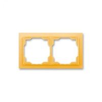 Подвійна рамка ABB Neo Білий/Помаранчевий (3901M-A00120 43)