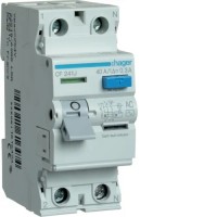 Диференційне реле (ПЗВ) Hager 2p 40А 30мА тип AC (CF241J)