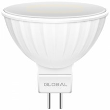 Світлодіодна лампа GLOBAL MR16 5W тепле світло 3000K 220V GU5.3 (1-GBL-113)