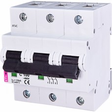 Автоматичний вимикач ETI ETIMAT 10 3p 100А тип C 20кА (2135732)