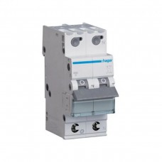 Автоматичний вимикач Hager 1p+N 40А тип C 6кА (MC540A)