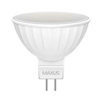 Світлодіодна лампа MAXUS MR16 3W яскраве світло 4100K 220V GU5.3 GL (1-LED-144-01)