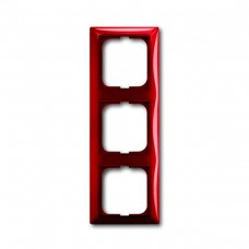 Трехпостовая рамка АВВ Basic55 Красный (2513-97-507)