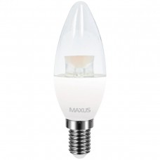 Светодиодная лампа MAXUS C37 CL-C 4W теплый свет 3000K 220V E14 (1-LED-5313)