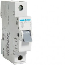 Автоматичний вимикач Hager 1p 63А тип B 6кА (MB163A)