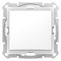 1-клавішний перемикач Schneider Electric Sedna ІР44 Білий (SDN0400521)