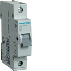 Автоматичний вимикач Hager 1p 6А тип C 6кА (MC106A)