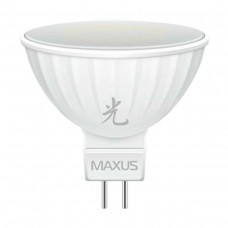 Світлодіодна лампа MAXUS SAKURA MR16 5W яскраве світло 4100K 220V GU5.3 AP (1-LED-400-01)