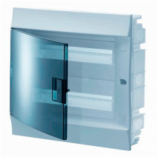 Щит пластиковий ABB Mistral на 36/2 модуля Білий з прозорими дверцятами (1SLM004100A1206)