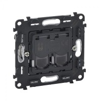 Телефонная розетка LEGRAND Valena In'Matic RJ11 двойная (753039)