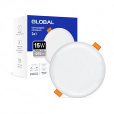 Світлодіодний точковий світильник GLOBAL SP 2in1 15Вт 4100K (1-GSP-1541-RS)