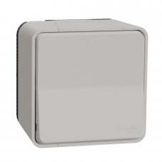 Накладной кнопочный выключатель Schneider Electric Mureva Styl IP55 Белый (MUR39026)